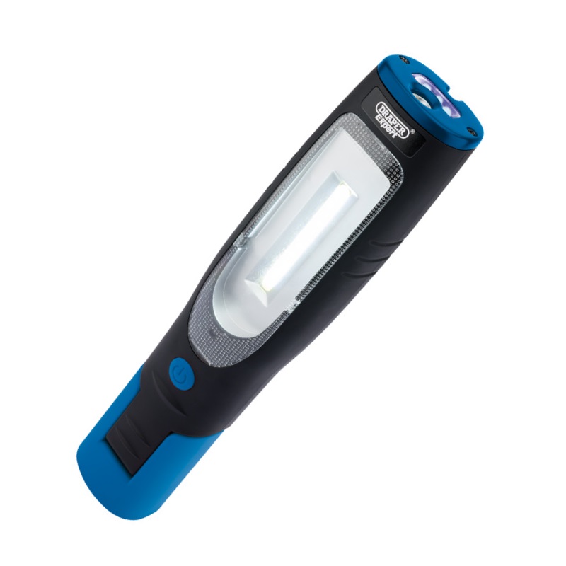 Draper 4W COB LED Worklight Inspection Torch Rechargeable UV Cordless Lamp B6 